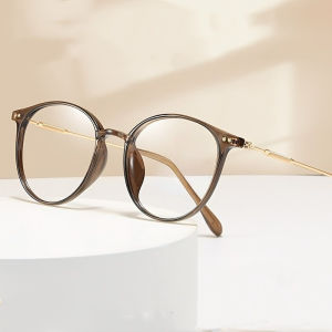 Retro Round For Women Prescription Glasses Anti Blue Ray Reading Eyeglasses