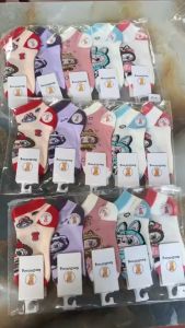 SET 10 ĐÔI TẤT VỚ LABUBU CHO BÉ 1-12 TUỔI HỌA TIẾT HOẠT HÌNH CHẤT LIỆU COTTON MỀM MẠITHOÁNG KHÍ ẤM Á