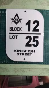 House/Business number/signage/marker acrylic