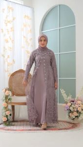 MQ Gamis Pesta Regina / gamis brokat / gamis payet mewah / gamis lamaran nikah kondangan / gamis wisuda / gamis lebaran / bisa cod