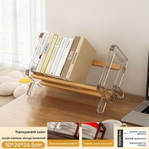 CHUJUN | Small Space-Saving Bookshelf for Home and Childrens Reading Desk