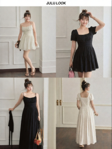 JULULOOK | Đầm Dập Ly eo Dành cho Người Mũm Mĩm