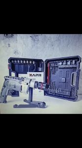 bor impact drill 13mm APR ap08 pro series beton besi kayu sekrup drilling impact 1 set komplit