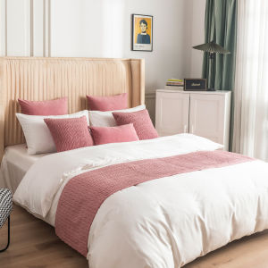 Bed Runner Bed Runner Accessible Luxury Hotel Homestay Pink Stripe Bedspread Towel Nordic Modern Home Hotel Special