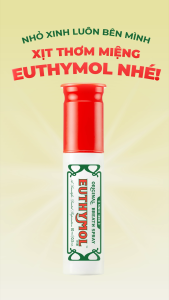 [LG Daily Beauty Official] Xịt thơm miệng cao cấp Euthymol khử mùi hiệu quả tức thì trong 3 giây ngăn ngừa vi khuẩn và bảo vệ nướu 10ml
