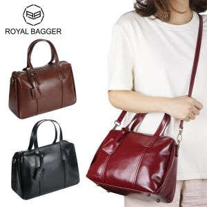 Royal Bagger Womens Genuine Leather Handbag Large Capacity Vintage Style Shoulder Crossbody Bag 3218