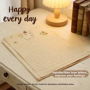 Jiaxun | Elegant Retro Simple Handwriting Paper A3