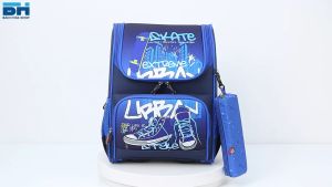 Balo chống gù chống thấm nước cặp chống gù cho học sinh tiểu học hoạt hình 3D siêu nhẹ - Tặng kèm hộp bút