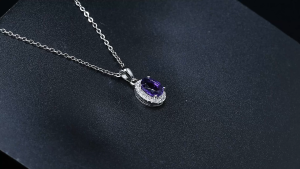 Pendant Necklace Solid 925 Sterling Silver Natural Blue Topaz Peridot Garnet Citrine Amethyst