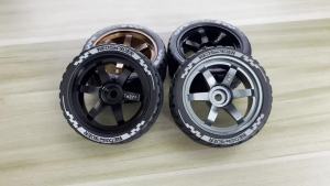 Bộ Mâm Xe RC RED SPIDER 4 Chiếc Bánh Xe Kim Loại Lốp Đua Đường Phố Dành Cho Xe Tamiya TT02 Drift 1/10 Phụ Tùng Thay Thế Đồ Độ