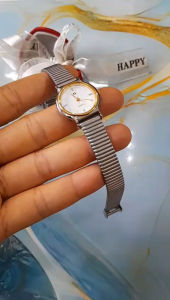 Đồng hồ nữ NOEVIR size:23mm dây thép không gỉ second hand si nhật- đã qua sử dụng