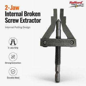 Rafford 2-Jaw Internal Broken Screw Extractor Tool Broken Bolt Remover Easy Out Extractor Kit for Damaged Screws Bolts and Studs