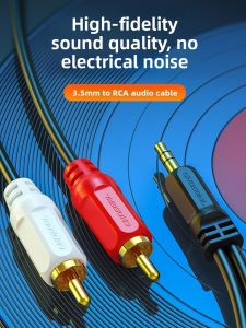 Choseal | Split Audio Cable 3.5mm to Dual RCA