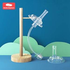 Bbet Nipple With Straw Kit For Wide Neck Baby Bottle Silicone Spout & 360 Weighted Straw Sippy Cup Transitional Nipple