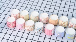 wholesale 50 pcs 3oz or 2 oz muffin cups Kraft design
