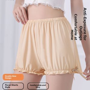 miiow | Catwoman Seamless Safety Pants Womens Summer New Home Short Pants Pumpkin Pants Anti-Light Thin Base Pants Can Be Worn Outside