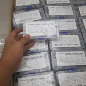 Karet Rubber O-Ring Seal Tightening Karet Sil HNBR NBR Anti Bocor 250pcs Hitam