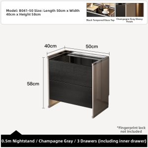 Luxury Modern Italian Bedside Table