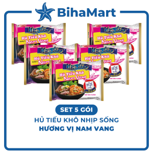 [SET 5 GÓI] - ACECOOK - Hủ tiếu khô Nhịp Sống Nam vang Hủ tíu nam vang khô Nhịp Sống Hủ tiếu Nhịp Sống Acecook (71g/gói)