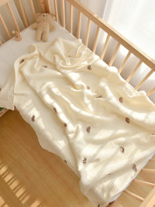 Pure Cotton Muslin Baby Blanket Towel for Newborn Children Kindergarten Spring Autumn Use Infant Bath Towel Small Quilt