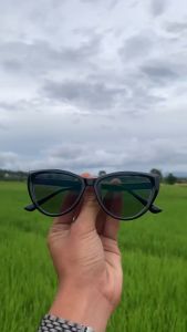 Kacamata Frame Cat Eye Plastik Lentur & Lensa Photocromic Minus