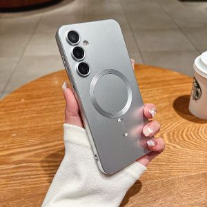 szhaiyu | Matte Magnetic Wireless Charger Phone Case for Samsung Galaxy S26 S25 S24 S23 S22 Ultra S21 S20 Plus Note 20 for Magsafe Cover