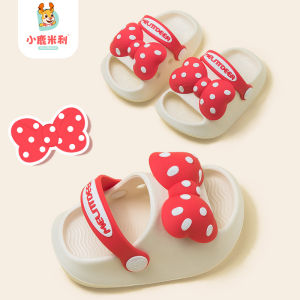 Childrens Indoor EVA Clog Slippers Soft Bottom Anti-Slip New Style Summer Home Shoes for Girls Age 1-3 Cartoon Style