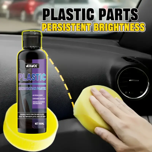 Interior Restorer Wax | Dashboard Bumper Seat and Tire Coating Enhancer Black Plastic Parts Repair | ABS Resin