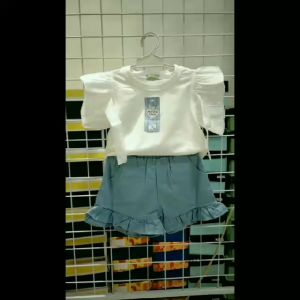 (ILOLI-JKT) BS-486 STELAN ANAK CEWE LENGAN TALI ORGANZA SIZE 100-140