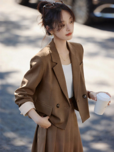 MOHANYIMEI | Casual Color Block Small Blazer Women Spring For Petite