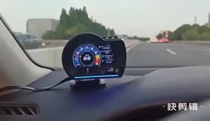 Car Trucks Speedometer OBD with GPS Dual System HUD Head Up Display Gauge with Navigation Alarm Ambient Overspeed Warning System