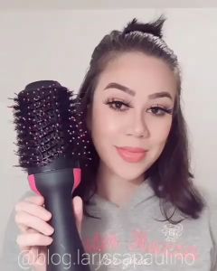 Hot Air Brush One Step Hair Dryer & Styler & Volumizer Multi-functional High-power 3-in-1 Salon Negative Ion Hair Straightener & Curly Hair Comb for All Hair Type with Anti-Scald Feature