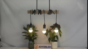 JOYINLED Boho Vintage Retro Pendant Light Wood Winding Ceiling Hanging Lamps for Living Room Dining Room Bedroom Restaurant