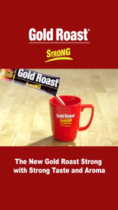 Cà Phê Sữa Gold Roast Strong 3 Trong 1 Singapore Thơm Ngon Coffee Mix (Gu Mạnh Pha 2 Gói) Cafe