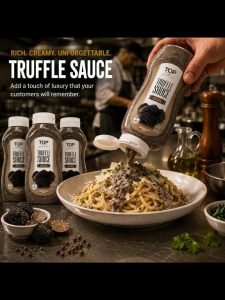 TOP Truffle Sauce 940g | Italian Mushroom Truffle Sauce with Real Truffle | Ready to Use for Cafe Restaurant Foodservice | Halal