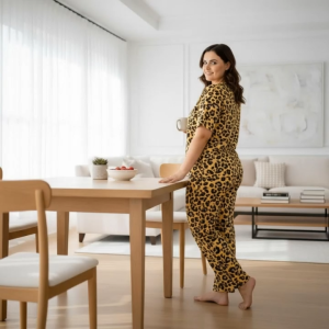 Kate Terno Pajama Set Cotton Spandex | Printed | Plus Size M–5XL | Pambahay Pangtulog