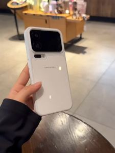 Simple Pure White Skin-like Liquid Glass Phone Case