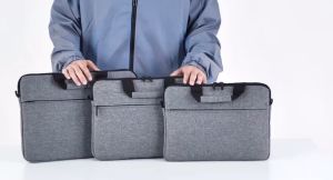 COTTON Sling Hand Carry Laptop Bag Waterproof Computer Bag Protective Sleeve Men women business (13-15inch)
