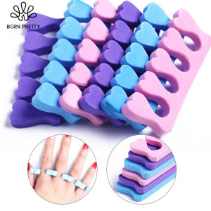 BORN PRETTY A Pair Professional Soft Foams Cotton Finger Toe Separators Nail Foots Sponge Soft Gel UV Tools