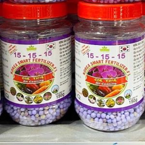 Phân tan chậm Hàn Quốc NPK 15-15-15 - Lọ 150gr (Msp212015) -Mai Huy