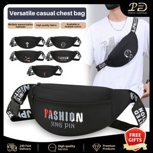 2025 Koren Fashion Beltbag for Men Sling Bag for Men Belt Bag for Younger Black Nylon Adjustable