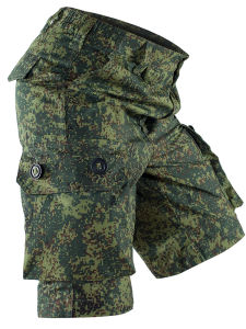 MEGE Green Little Man EMR Summer Camouflage Tactical Shorts Mens Casual Outdoor Workwear Half-Pants Five-Quarter Pants
