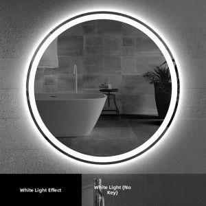 Touch Screen Anti-fog Circular LED Bathroom Mirror