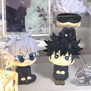 Bandai | Hot 5Pcs/set Jujutsu Kaisen Cute Yuji Itadori Gojo Satoru Q Ver. PVC Action Figures Anime Figure Model Toys Collection Doll Gift