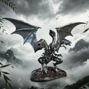 Bandai | 25cm 9.8 inch Anime Blue-Eyes Ultimate Dragon Figures Pvc Statue Desktop Ornamen Collection Statue Model Decoration Toys Gifts