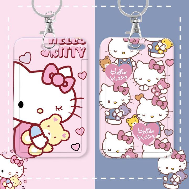 🍭 Hello Kitty A3 Cute Cartoon Design Access/ ID/ Name Tag Card Holder ...