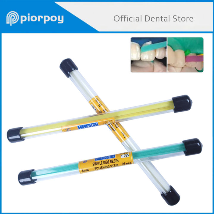 PIORPOY 25 Pcs Dental Abrasive Polishing Strip Resin Dentistry Teeth