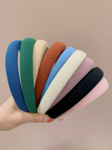 Color Elegant Simple Hair Clip Spring and Summer High Skull Top Sponge Headband Female Cute Hair Band Non Slip Hair Tie Headdress