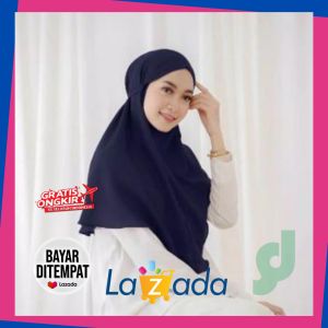 (Army) hijab bergo maryam warna Army kerudung instan jilbab dewasa