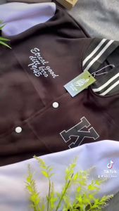 Jaket Anak Inisial Berkancing & Jaket Varsity Baseball